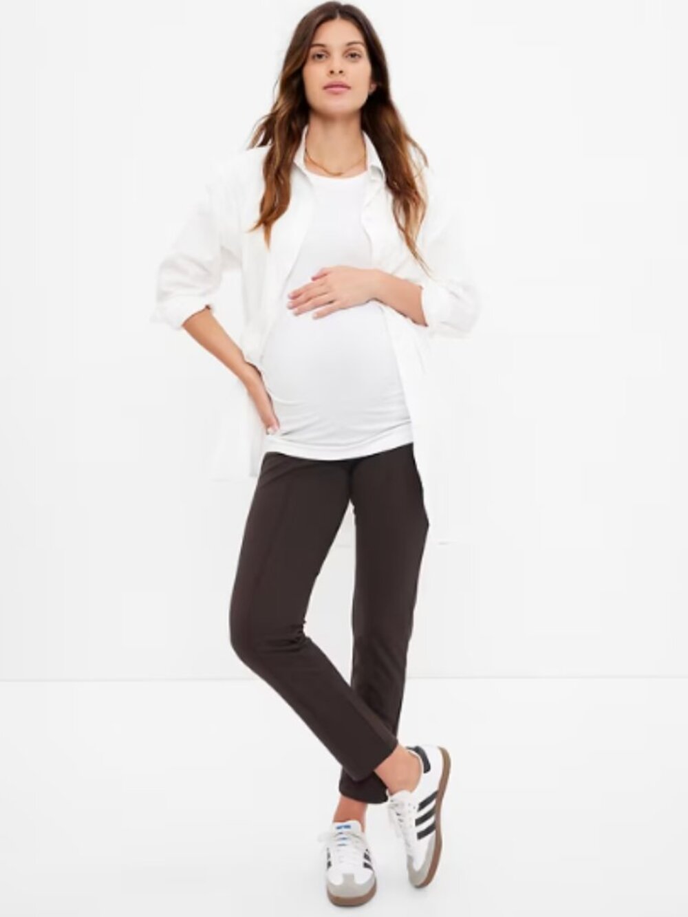 Gap Maternity Brown Full Panel Ponte Pants